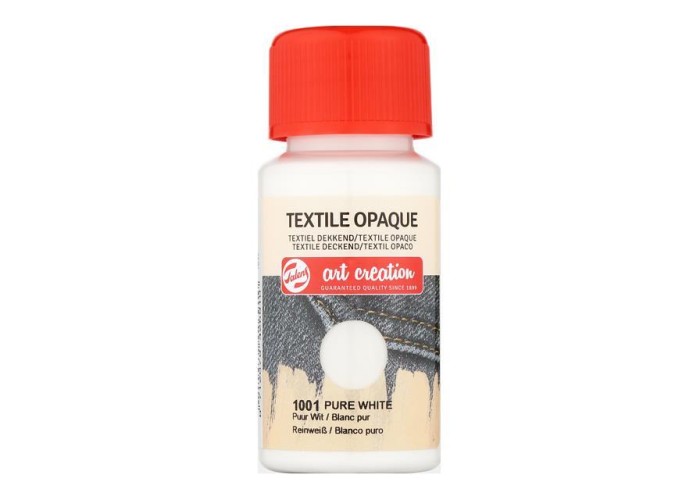 Talens χρώμα textile opaque 1001 pure white 50ml Talens χρώμα textile opaque 1001 pure white 50ml