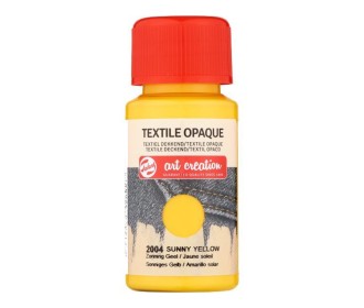 Talens χρώμα textile opaque 2004 sunny yellow 50ml