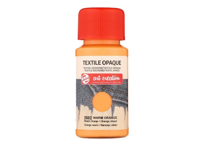 Talens χρώμα textile opaque 2502 warm orange 50ml