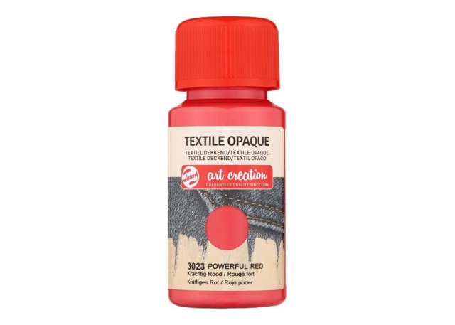 Talens χρώμα textile opaque 3023 powerful red 50ml Talens χρώμα textile opaque 3023 powerful red 50ml