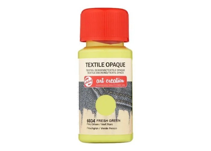 Talens χρώμα textile opaque 6034 fresh green 50ml