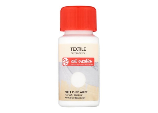 Talens χρώμα textile 1001 pure white 50ml Talens χρώμα textile 1001 pure white 50ml