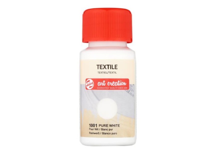 Talens χρώμα textile 1001 pure white 50ml