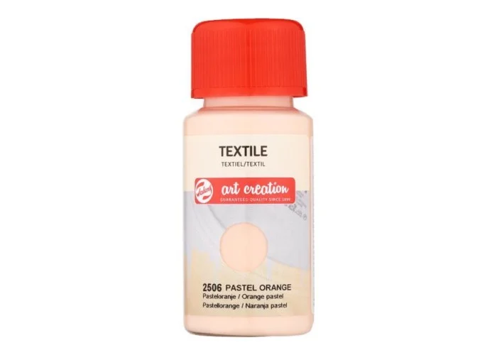 Talens χρώμα textile 2506 pastel orange 50ml