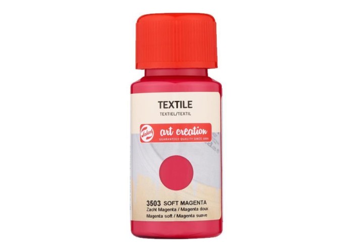 Talens χρώμα textile 3503 soft magenda 50ml
