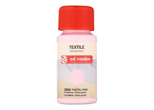 Talens χρώμα textile 3504 pastel pink 50ml