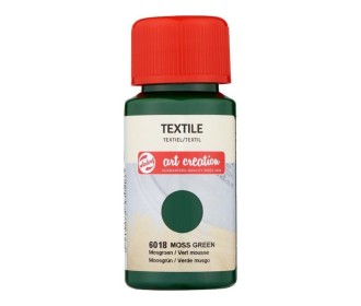 Talens χρώμα textile 6018 moss green 50ml