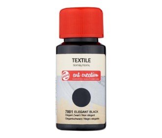 Talens χρώμα textile 7001 elegant black 50ml