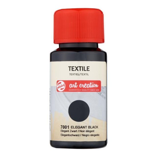 Talens χρώμα textile 7001 elegant black 50ml Talens χρώμα textile 7001 elegant black 50ml