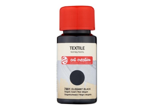 Talens χρώμα textile 7001 elegant black 50ml Talens χρώμα textile 7001 elegant black 50ml