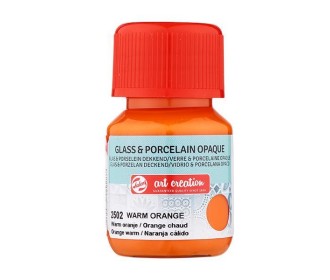 Talens χρώμα glass/porcelain opaque 2502 warm orange 30ml