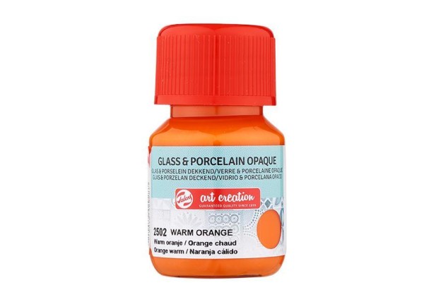 Talens χρώμα glass/porcelain opaque 2502 warm orange 30ml Talens χρώμα glass/porcelain opaque 2502 warm orange 30ml