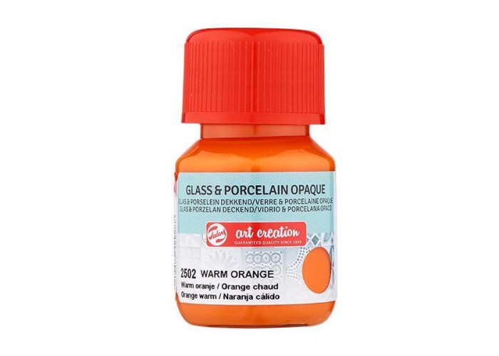 Talens χρώμα glass/porcelain opaque 2502 warm orange 30ml
