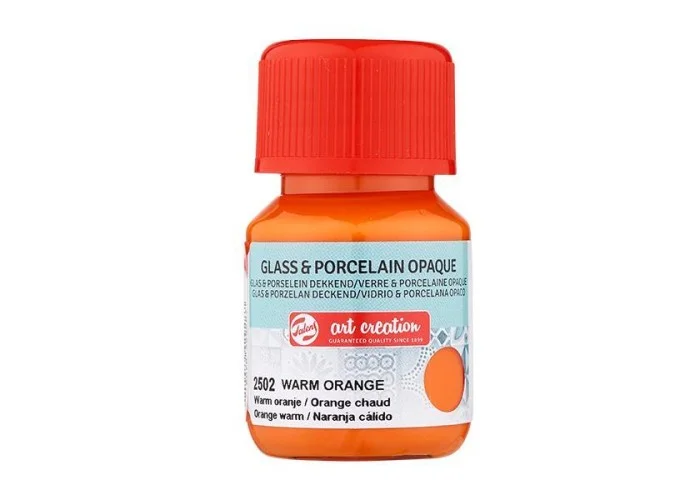 Talens χρώμα glass/porcelain opaque 2502 warm orange 30ml