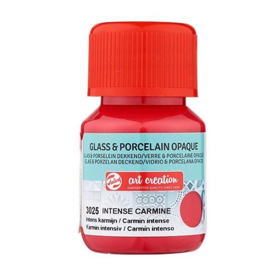 Talens χρώμα glass/porcelain opaque 3025 interference carmine 30ml Talens χρώμα glass/porcelain opaque 3025 interference carmine 30ml