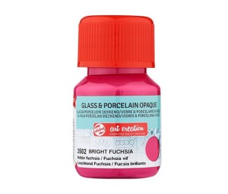 Talens χρώμα glass/porcelain opaque 3502 bright fuchsia 30ml
