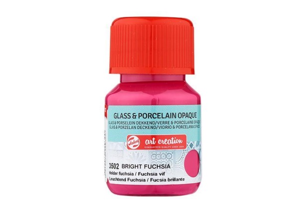 Talens χρώμα glass/porcelain opaque 3502 bright fuchsia 30ml Talens χρώμα glass/porcelain opaque 3502 bright fuchsia 30ml