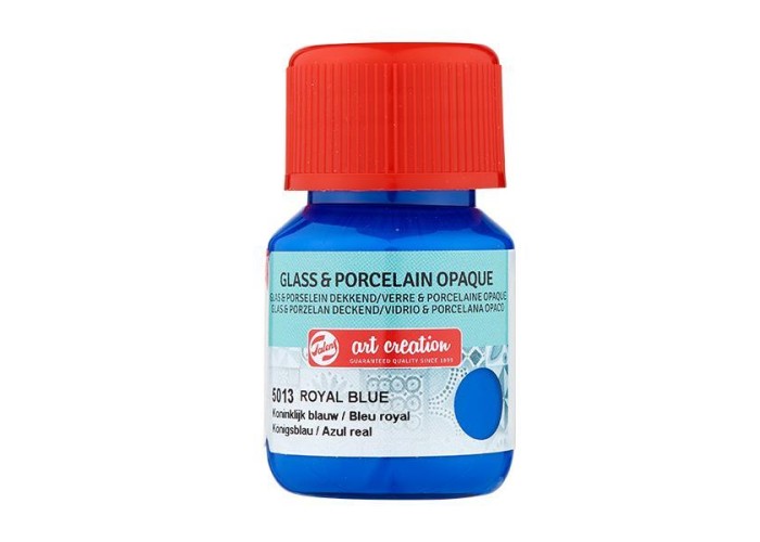 Talens χρώμα glass/porcelain opaque 5013 royal blue 30ml Talens χρώμα glass/porcelain opaque 5013 royal blue 30ml
