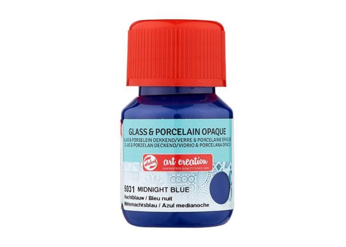 Talens χρώμα glass/porcelain opaque 5031 midnight blue 30ml Talens χρώμα glass/porcelain opaque 5031 midnight blue 30ml
