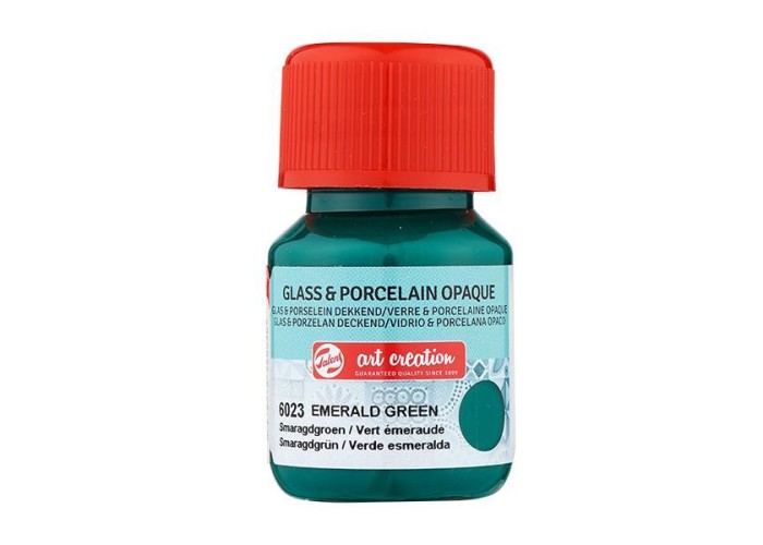 Talens χρώμα glass/porcelain opaque 6023 emerald green 30ml Talens χρώμα glass/porcelain opaque 6023 emerald green 30ml