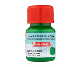 Talens χρώμα glass/porcelain opaque 6032 leaf green 30ml