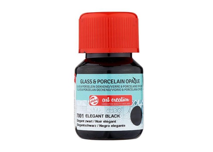 Talens χρώμα glass/porcelain opaque 7001 elegant black 30ml Talens χρώμα glass/porcelain opaque 7001 elegant black 30ml