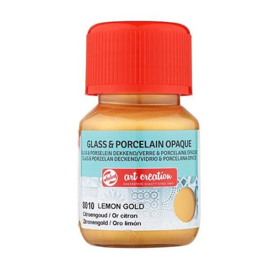 Talens χρώμα glass/porcelain opaque 8010 lemon gold 30ml Talens χρώμα glass/porcelain opaque 8010 lemon gold 30ml