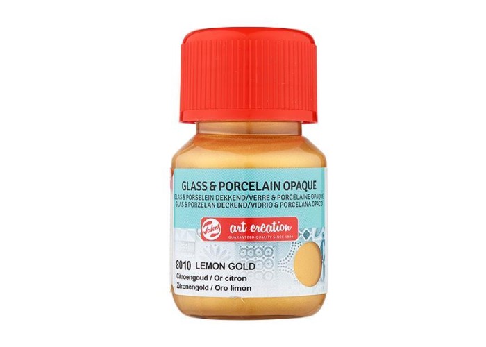 Talens χρώμα glass/porcelain opaque 8010 lemon gold 30ml