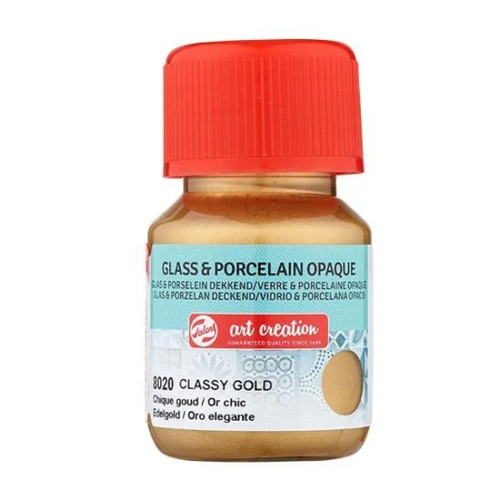 Talens χρώμα glass/porcelain opaque 8020 classy gold 30ml