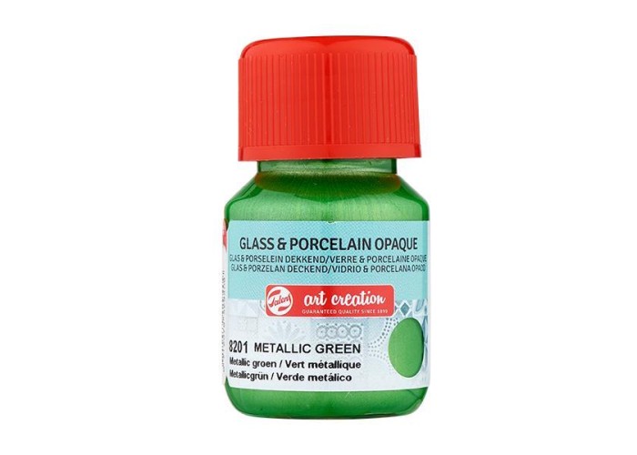 Talens χρώμα glass/porcelain opaque 8201 metal green 30ml Talens χρώμα glass/porcelain opaque 8201 metal green 30ml