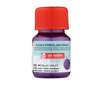 Talens χρώμα glass/porcelain opaque 8203 metal violet 30ml
