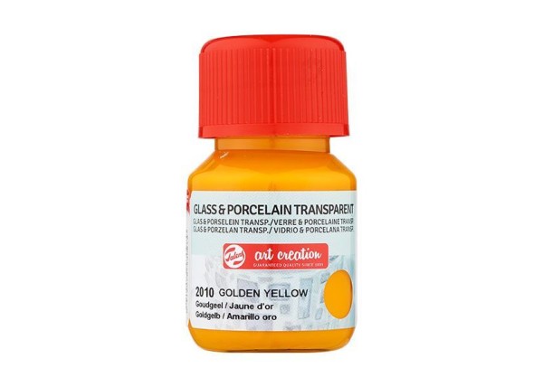 Talens χρώμα glass/porcelain transparent 2010 golden yellow 30ml Talens χρώμα glass/porcelain transparent 2010 golden yellow 30ml