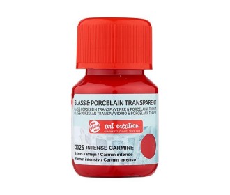 Talens χρώμα glass/porcelain transparent 3025 interference carmine 30ml Talens χρώμα glass/porcelain transparent 3025 interference carmine 30ml