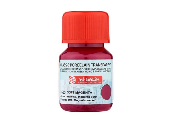 Talens χρώμα glass/porcelain transparent 3503 soft magenta 30ml Talens χρώμα glass/porcelain transparent 3503 soft magenta 30ml