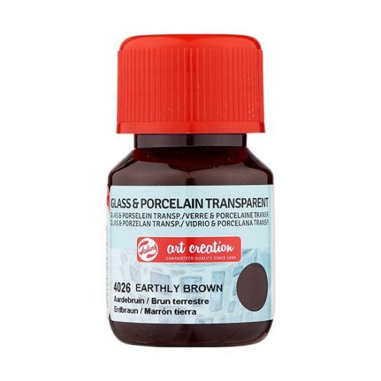 Talens χρώμα glass/porcelain transparent 4026 earthly brown 30ml Talens χρώμα glass/porcelain transparent 4026 earthly brown 30ml