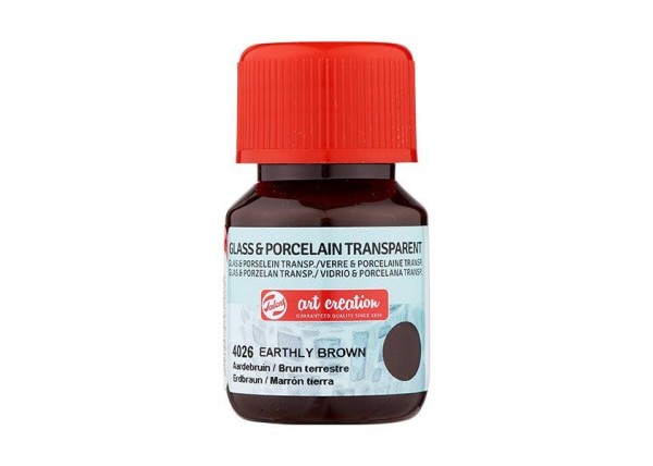 Talens χρώμα glass/porcelain transparent 4026 earthly brown 30ml Talens χρώμα glass/porcelain transparent 4026 earthly brown 30ml