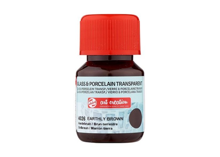 Talens χρώμα glass/porcelain transparent 4026 earthly brown 30ml Talens χρώμα glass/porcelain transparent 4026 earthly brown 30ml