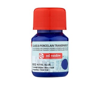 Talens χρώμα glass/porcelain transparent 5013 royal blue 30ml