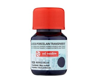 Talens χρώμα glass/porcelain transparent 5029 indigo blue 30ml