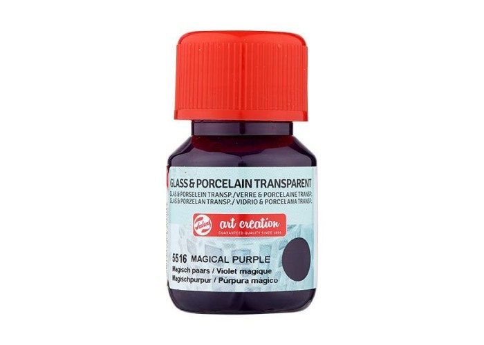 Talens χρώμα glass/porcelain transparent 5516 magical purple 30ml Talens χρώμα glass/porcelain transparent 5516 magical purple 30ml