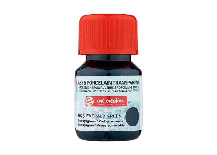 Talens χρώμα glass/porcelain transparent 6023 emerald green 30ml Talens χρώμα glass/porcelain transparent 6023 emerald green 30ml