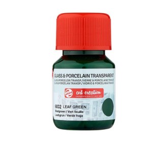 Talens χρώμα glass/porcelain transparent 6032 leaf green 30ml