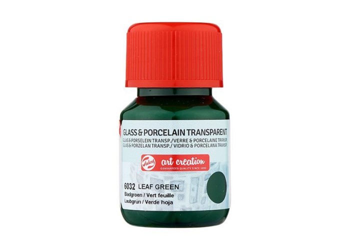 Talens χρώμα glass/porcelain transparent 6032 leaf green 30ml Talens χρώμα glass/porcelain transparent 6032 leaf green 30ml