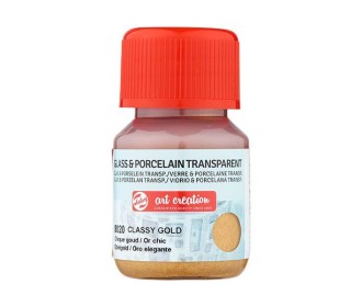 Talens χρώμα glass/porcelain transparent 8020 classy gold 30ml Talens χρώμα glass/porcelain transparent 8020 classy gold 30ml