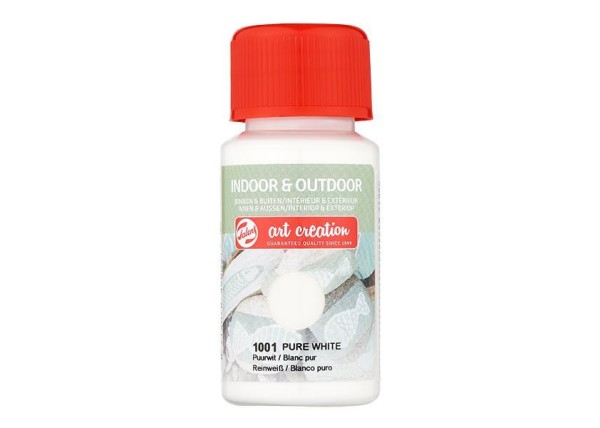 Talens χρώμα indoor/outdoor 1001 pure white 50ml Talens χρώμα indoor/outdoor 1001 pure white 50ml