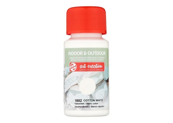 Talens χρώμα indoor/outdoor 1002 cotton white 50ml Talens χρώμα indoor/outdoor 1002 cotton white 50ml