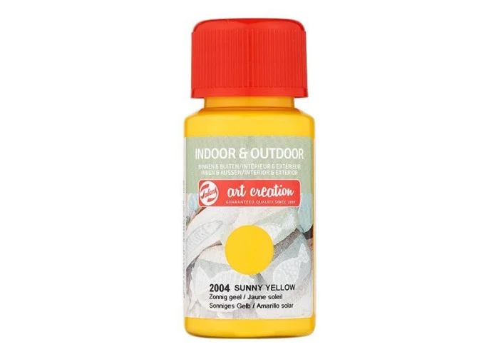 Talens χρώμα indoor/outdoor 2004 sunny yellow 50ml