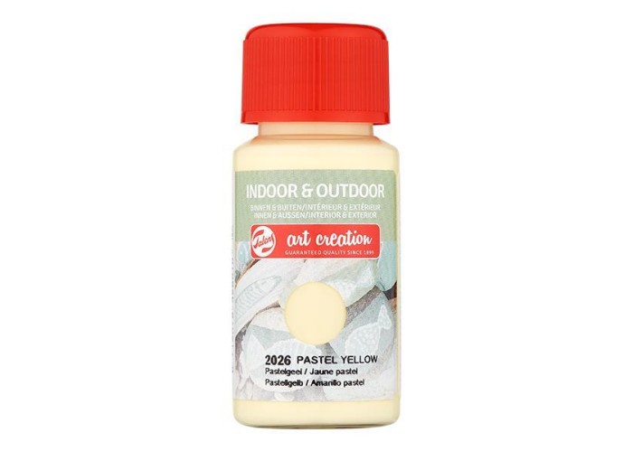 Talens χρώμα indoor/outdoor 2026 pastel yellow 50ml Talens χρώμα indoor/outdoor 2026 pastel yellow 50ml