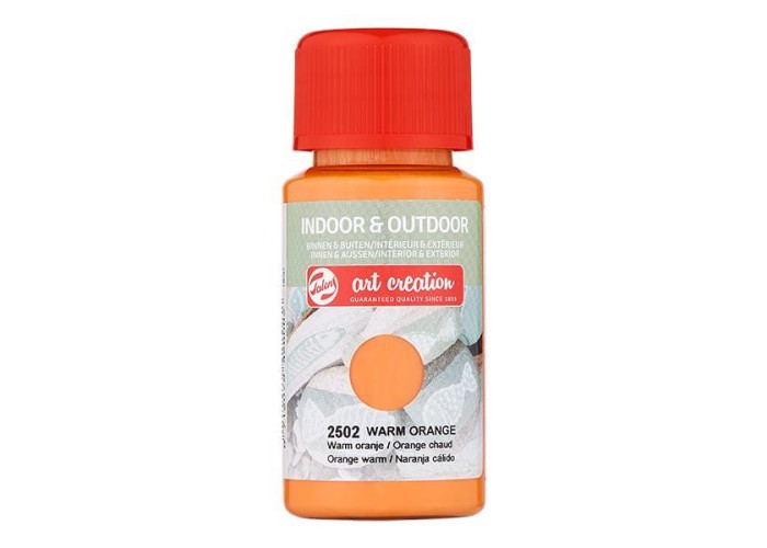 Talens χρώμα indoor/outdoor 2502 warm orange 50ml Talens χρώμα indoor/outdoor 2502 warm orange 50ml