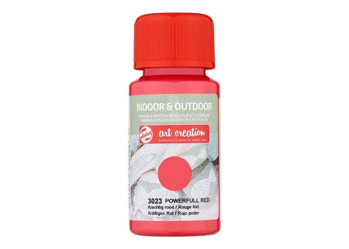 Talens χρώμα indoor/outdoor 3023 powerfull red 50ml Talens χρώμα indoor/outdoor 3023 powerfull red 50ml